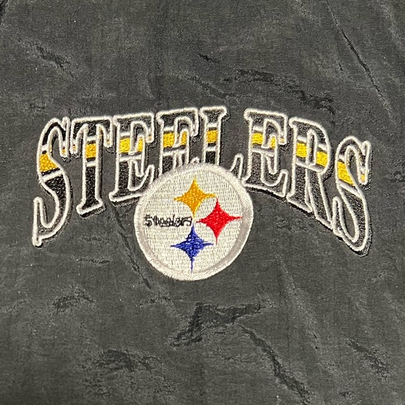 Starter Pittsburgh Steelers Jacket and Flip Flops Combo Size L - Picture 4 of 16